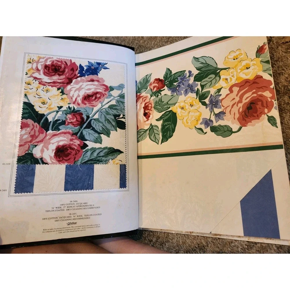 Vintage Ethan Allen Wall Paper Sample Book Sophisticated Gardens Retail Display